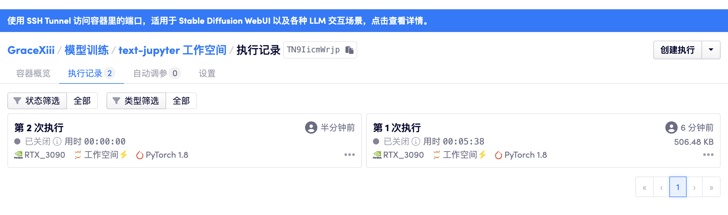 执行记录
